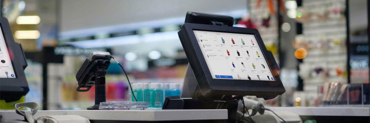 POS system with cash drawe